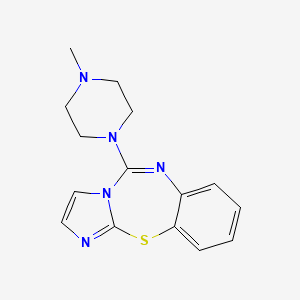 molecular formula C15H17N5S B1212039 Pentiapine CAS No. 81382-51-6