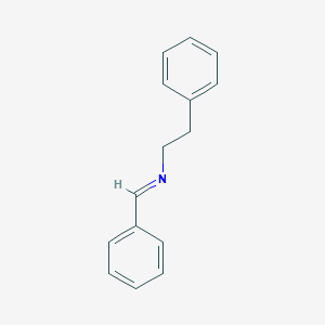 molecular formula C15H15N B121204 Benzeneethanamine, N-(phenylmethylene)- CAS No. 3240-95-7