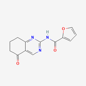 molecular formula C13H11N3O3 B12120515 N-(5-oxo-5,6,7,8-tetrahydroquinazolin-2-yl)furan-2-carboxamide 