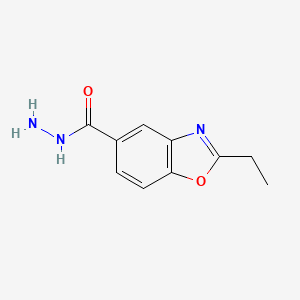 5-Benzoxazolecarboxylic acid, 2-ethyl-, hydrazide