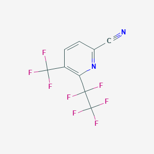 6-Pentafluoroethyl-5-trifluoromethyl-pyridine-2-carbonitrile