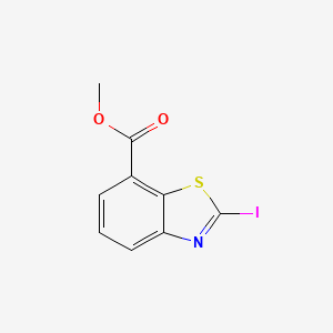 molecular formula C9H6INO2S B12120549 Methyl 2-iodo-1,3-benzothiazole-7-carboxylate CAS No. 1379301-52-6