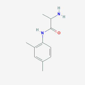 molecular formula C11H16N2O B12120663 Propanamide, 2-amino-N-(2,4-dimethylphenyl)- CAS No. 145390-15-4