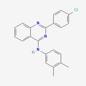 2-(4-chlorophenyl)-N-(3,4-dimethylphenyl)quinazolin-4-amine