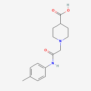 1-{[(4-Methylphenyl)carbamoyl]methyl}piperidine-4-carboxylic acid