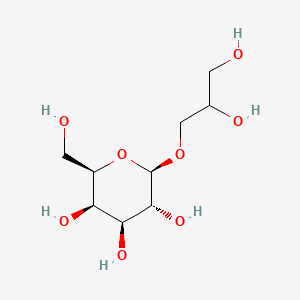 molecular formula C9H18O8 B1212088 (2R,3R,4S,5R,6R)-2-(2,3-二羟基丙氧基)-6-(羟甲基)氧杂环-3,4,5-三醇 