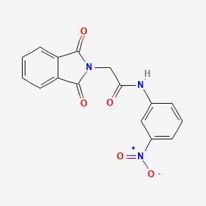 molecular formula C16H11N3O5 B1212089 2-(1,3-dioxo-2-isoindolyl)-N-(3-nitrophenyl)acetamide 