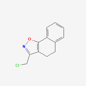 molecular formula C12H10ClNO B12120907 3-(Chloromethyl)-4,5-dihydrobenzo[g][1,2]benzoxazole 