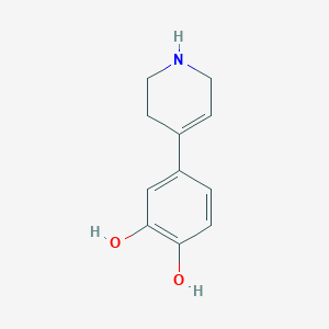 molecular formula C11H13NO2 B1212093 4-(1,2,3,6-Tetrahydropyridin-4-yl)benzene-1,2-diol 
