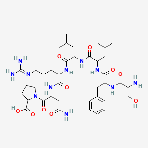 molecular formula C39H63N11O10 B12120932 H-Ser-phe-leu-leu-arg-asn-pro-OH 