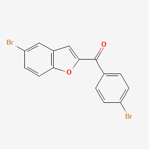 molecular formula C15H8Br2O2 B12120944 Buttpark 153\33-82 