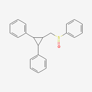 molecular formula C22H20OS B1212095 苯基亚磺酰基（2,3-二苯基环丙基）甲基 CAS No. 131758-71-9