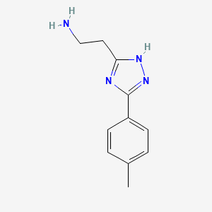 2-[3-(4-methylphenyl)-1H-1,2,4-triazol-5-yl]ethanamine