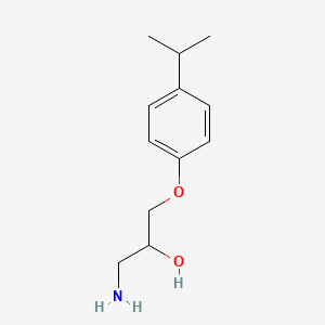 molecular formula C12H19NO2 B12120981 2-Propanol, 1-amino-3-[4-(1-methylethyl)phenoxy]- CAS No. 258853-84-8