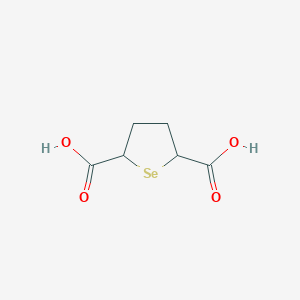 molecular formula C6H8O4Se B12120997 2,5-Anhydro-3,4-dideoxy-2-selenohexaric acid CAS No. 18721-69-2