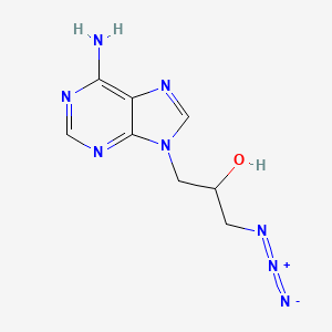 molecular formula C8H10N8O B1212102 9-(3-Azido-2-hydroxypropyl)adenine CAS No. 88492-34-6