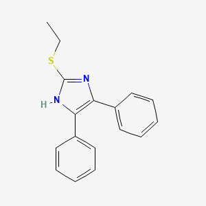 molecular formula C17H16N2S B12121032 2-Ethylsulfanyl-4,5-diphenyl-1H-imidazole CAS No. 60220-29-3