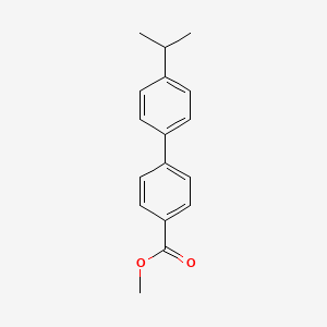 molecular formula C17H18O2 B12121039 [1,1'-Biphenyl]-4-carboxylic acid, 4'-(1-methylethyl)-, methyl ester CAS No. 10047-16-2