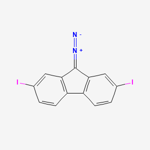 B1212105 2,7-Diiodo-9-diazofluorene CAS No. 94721-46-7
