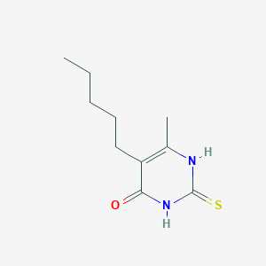 molecular formula C10H16N2OS B12121097 2-Mercapto-6-methyl-5-pentylpyrimidin-4-ol 