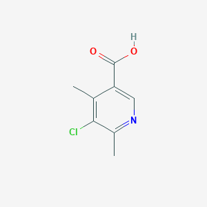 molecular formula C8H8ClNO2 B12121101 5-Chloro-4,6-dimethylpyridine-3-carboxylic acid 