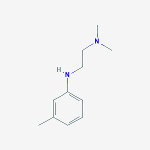 molecular formula C11H18N2 B12121104 N,N-Dimethyl-N'-m-tolyl-ethane-1,2-diamine 