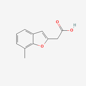 2-(7-Methyl-1-benzofuran-2-yl)acetic acid