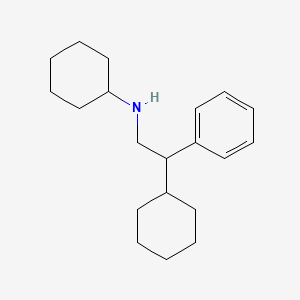 molecular formula C20H31N B1212113 N-(2-cyclohexyl-2-phenylethyl)cyclohexanamine CAS No. 81311-33-3