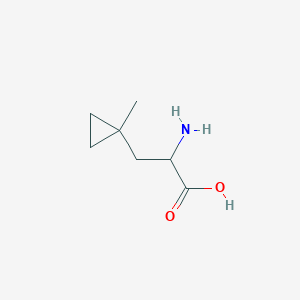 molecular formula C7H13NO2 B12121253 2-Amino-3-(1-methylcyclopropyl)propanoic acid 