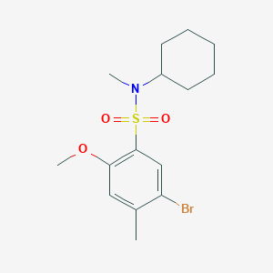 [(5-Bromo-2-methoxy-4-methylphenyl)sulfonyl]cyclohexylmethylamine