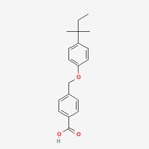 Benzoic acid, 4-[[4-(1,1-dimethylpropyl)phenoxy]methyl]-