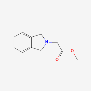 molecular formula C11H13NO2 B12121327 1,3-Dihydro-2H-isoindole-2-acetic acid methyl ester 