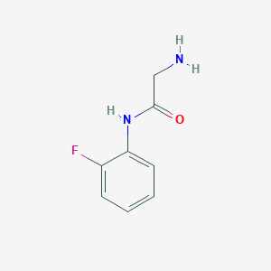 molecular formula C8H9FN2O B12121344 N-(2-fluorophenyl)glycinamide 