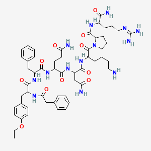 Phenylac-D-tyr(ET)-phe-gln-asn-lys-pro-arg-NH2