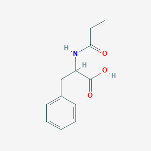 molecular formula C12H15NO3 B12121348 3-phenyl-2-(propanoylamino)propanoic Acid CAS No. 6298-04-0