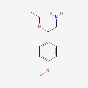 molecular formula C11H17NO2 B12121395 beta-Ethoxy-4-methoxy-phenethylamine 