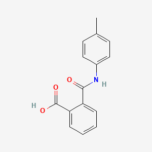 molecular formula C15H13NO3 B12121399 2-[(4-Methylphenyl)carbamoyl]benzoic acid CAS No. 19336-70-0