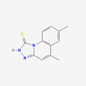 5,7-Dimethyl-[1,2,4]triazolo[4,3-a]quinoline-1-thiol