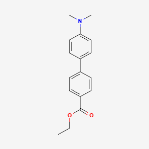 molecular formula C17H19NO2 B12121550 [1,1'-Biphenyl]-4-carboxylic acid, 4'-(dimethylamino)-, ethyl ester 