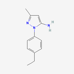 2-(4-Ethylphenyl)-5-methylpyrazol-3-amine