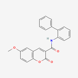 6-Methoxy-2-oxo-2H-chromene-3-carboxylic acid biphenyl-2-ylamide