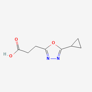 3-(5-Cyclopropyl-1,3,4-oxadiazol-2-yl)propanoic acid