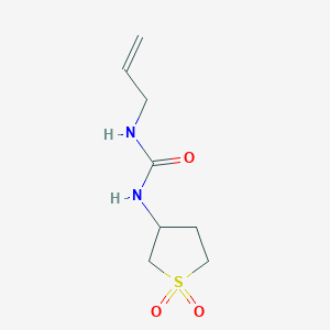 molecular formula C8H14N2O3S B12121737 1-(1,1-Dioxidotetrahydrothiophen-3-yl)-3-prop-2-en-1-ylurea 