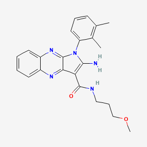 molecular formula C23H25N5O2 B12121796 2-amino-1-(2,3-dimethylphenyl)-N-(3-methoxypropyl)-1H-pyrrolo[2,3-b]quinoxaline-3-carboxamide 