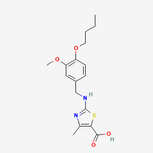 5-Thiazolecarboxylic acid, 2-[[(4-butoxy-3-methoxyphenyl)methyl]amino]-4-methyl-