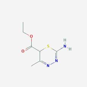 Ethyl 2-amino-5-methyl-6H-1,3,4-thiadiazine-6-carboxylate