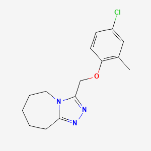 3-[(4-chloro-2-methylphenoxy)methyl]-5H,6H,7H,8H,9H-[1,2,4]triazolo[4,3-a]azepine