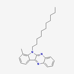 molecular formula C26H33N3 B12121899 4-Methyl-5-undecylindolo[2,3-b]quinoxaline 