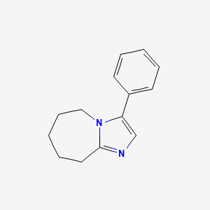 molecular formula C14H16N2 B12121972 3-phenyl-6,7,8,9-tetrahydro-5H-imidazo[1,2-a]azepine 