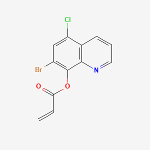molecular formula C12H7BrClNO2 B1212198 Halacrinate CAS No. 34462-96-9